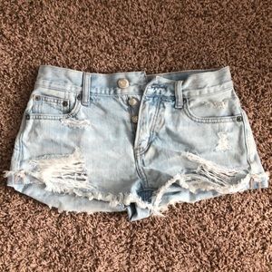 American Eagle ripped jean short